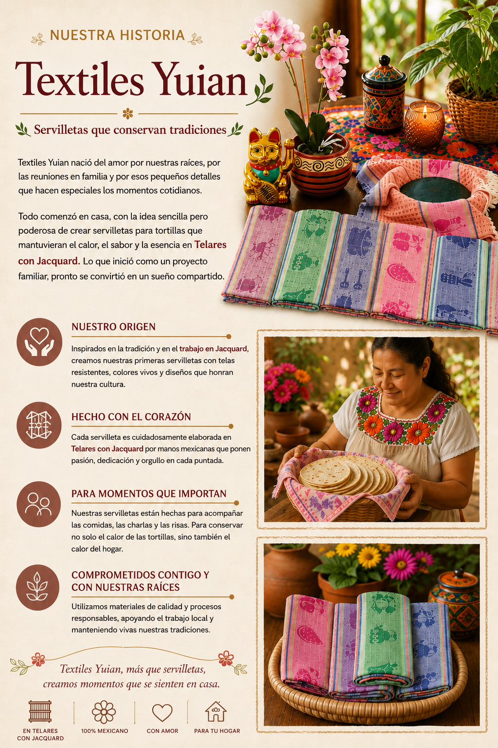 historia de textiles yuian
